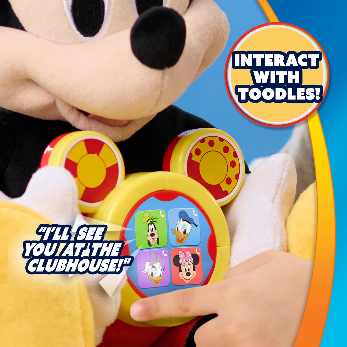 Disney Jr. Oh, Toodles! Plush Mickey Mouse for ages 3 years+