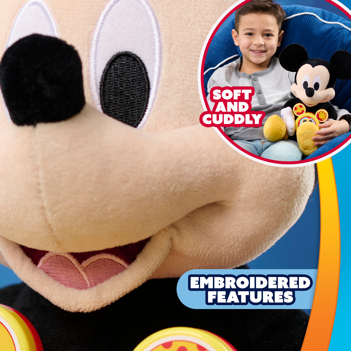 Disney Jr. Oh, Toodles! Plush Mickey Mouse for ages 3 years+