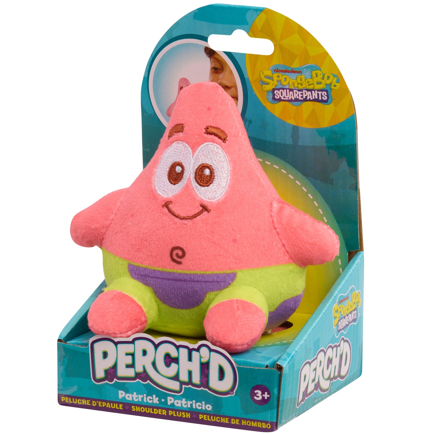 SpongeBob SquarePants Perch’d Shoulder Plush Patrick Star or SpongeBob Squarepants