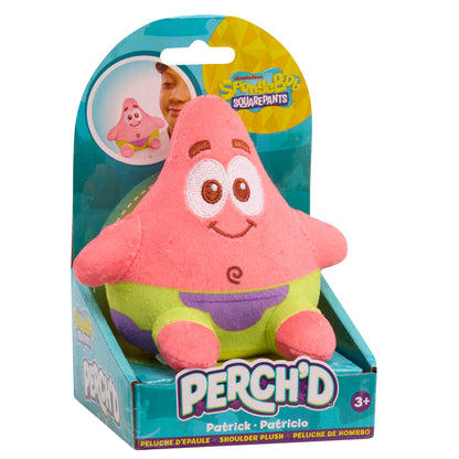 SpongeBob SquarePants Perch’d Shoulder Plush Patrick Star or SpongeBob Squarepants