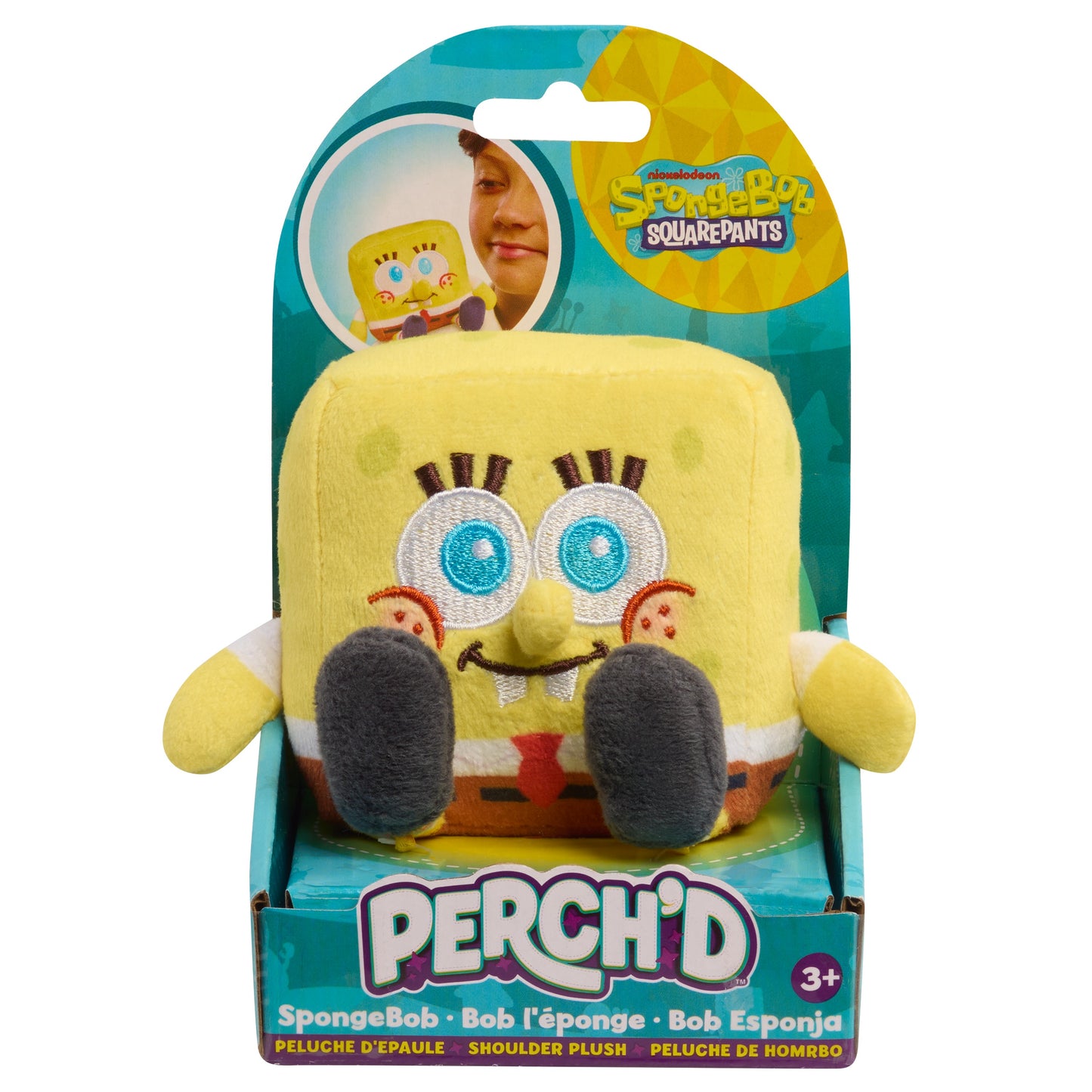SpongeBob SquarePants Perch’d Shoulder Plush Patrick Star or SpongeBob Squarepants