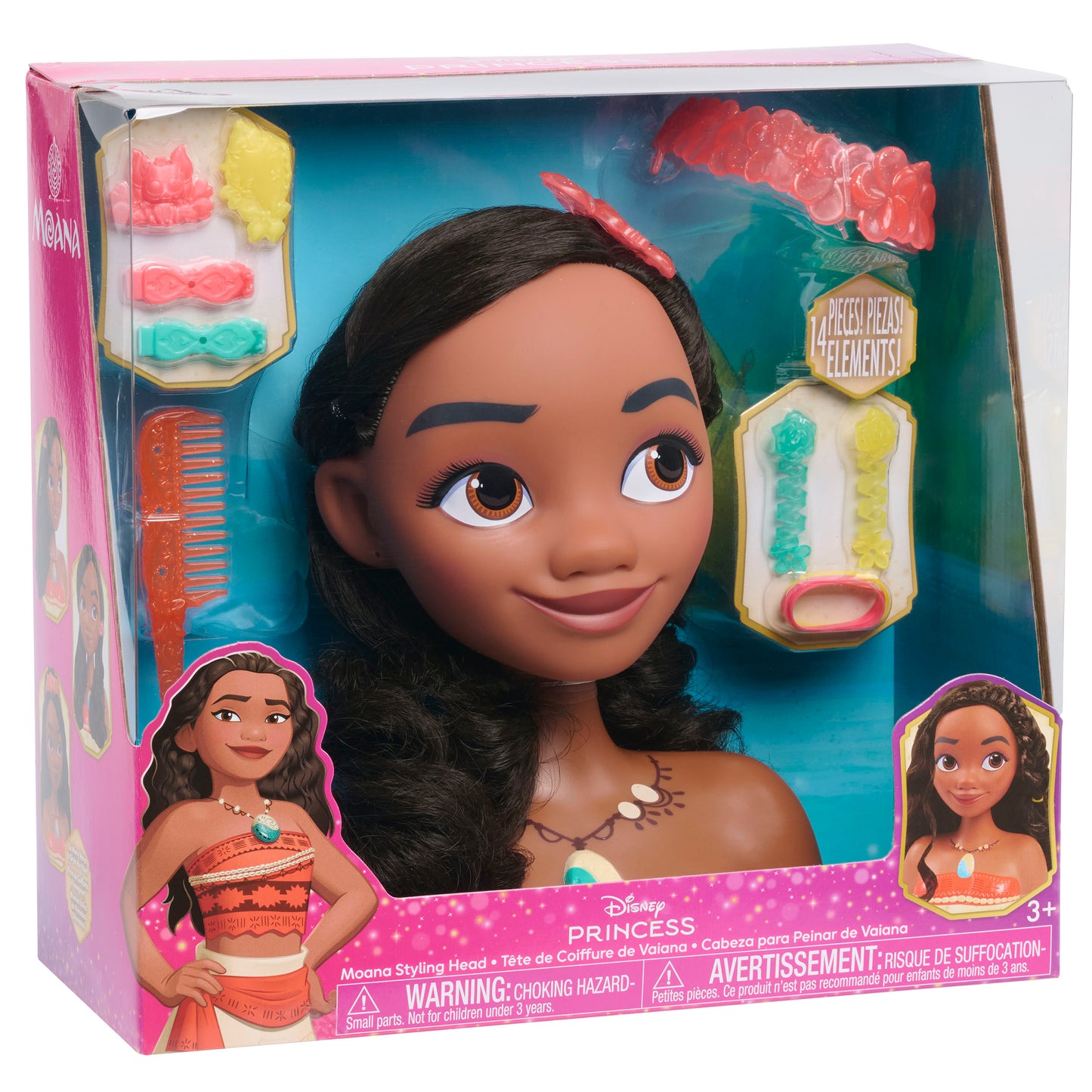 Moana Styling Head 14 Piece Set (Tatty Box)