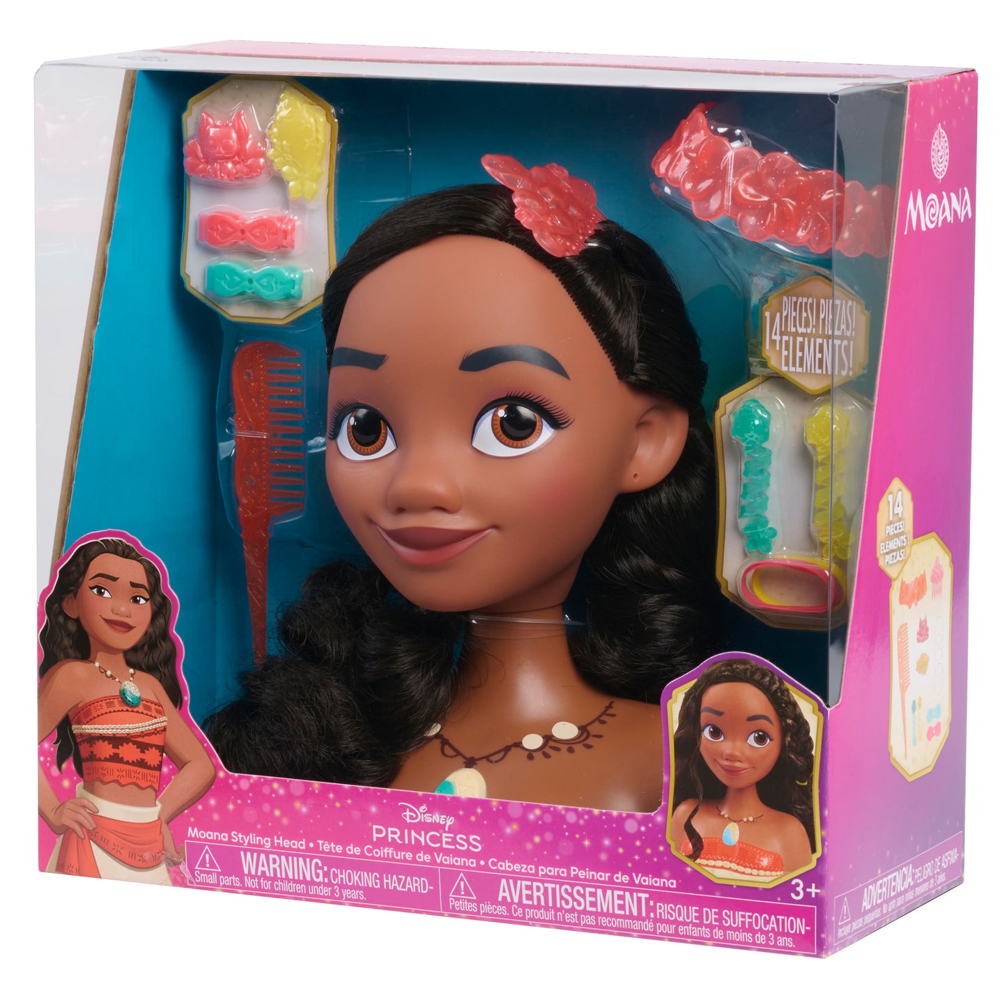 Moana Styling Head 14 Piece Set (Tatty Box)