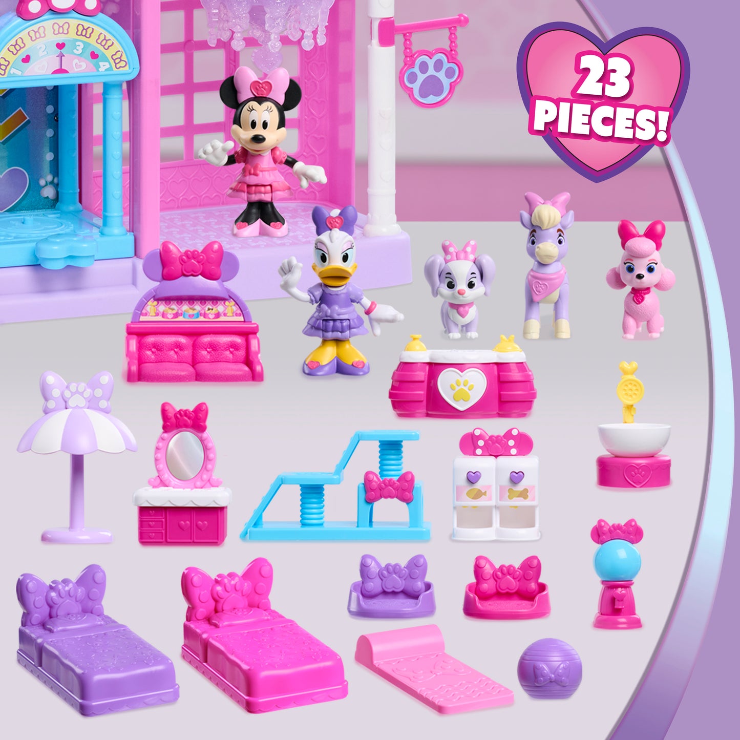 Disney Jr. Minnie Mouse Pet Hotel Playset