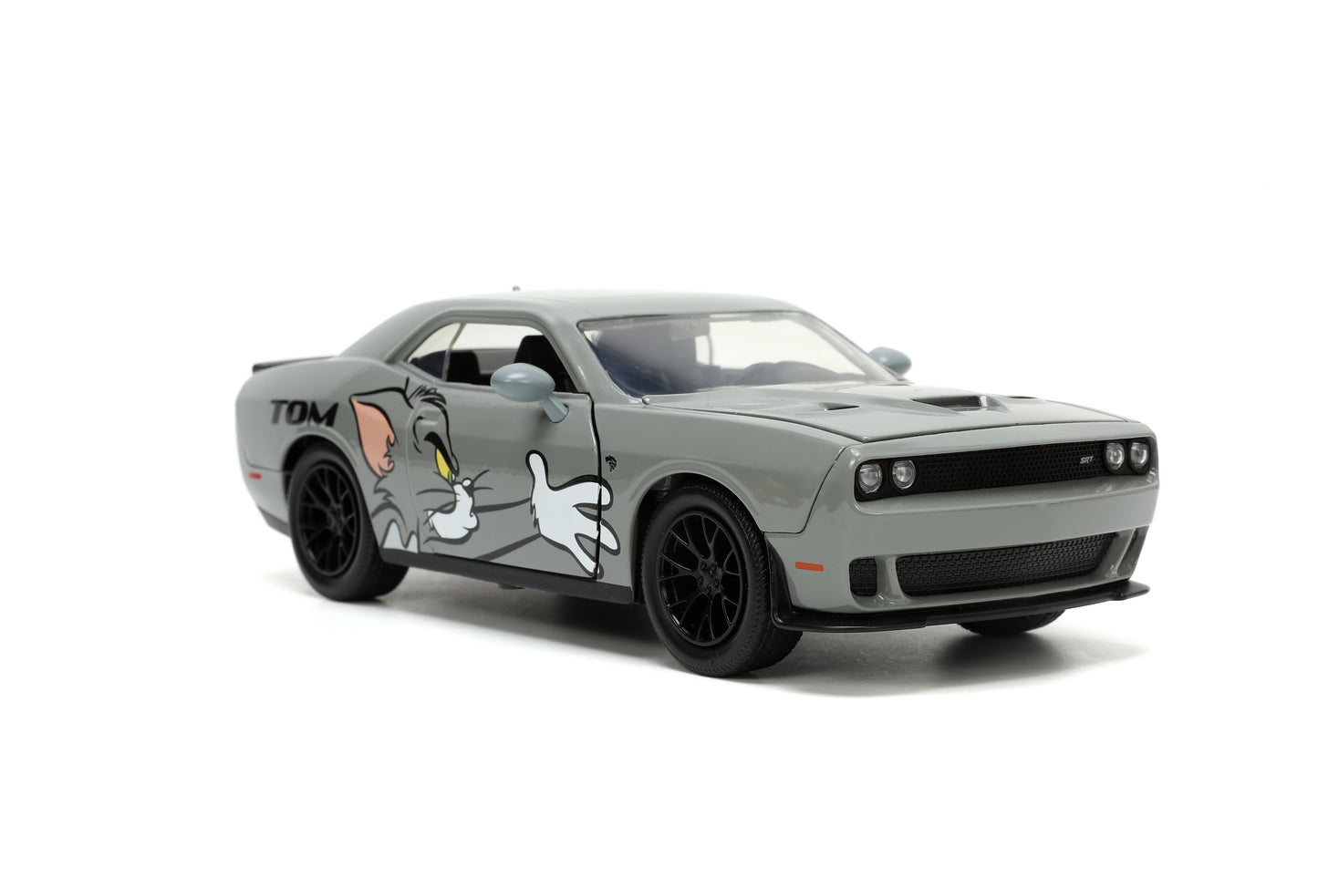 Tom & Jerry 2015 Dodge Challenger Hellcat 1:24 Scale Die Cast Vehicle with Jerry Figure