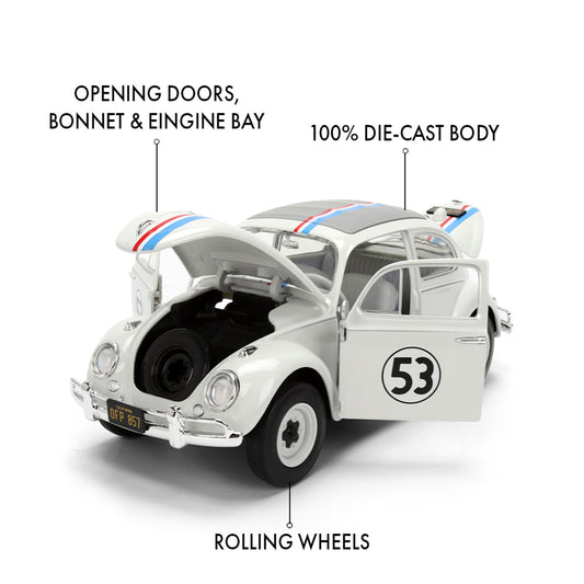 Herbie The Love Bug VW Beetle 1:24  Scale Die Cast Vehicle