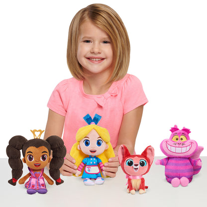 Disney Junior Alice's Wonderland Bakery Small Soft Toy Collection: Dinah (16cm), Alice (20cm), Princess Rosa (20cm), Cheshire Cat (20cm): 4 Pieces