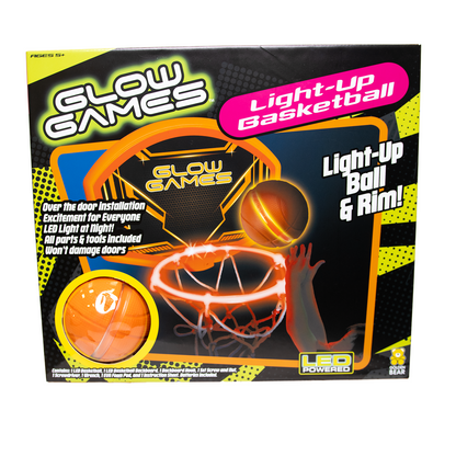 Glow Games 92603 Light-Up Basketball Set