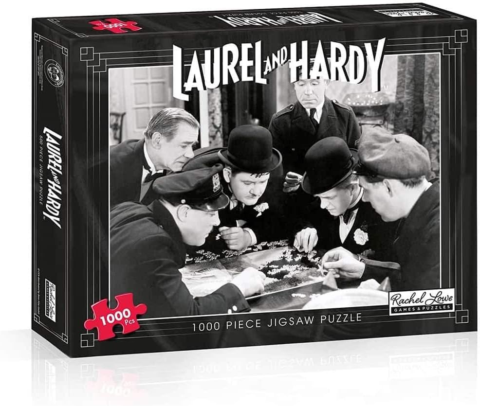 Laurel & Hardy Jigsaw, Black/White 1000 pieces