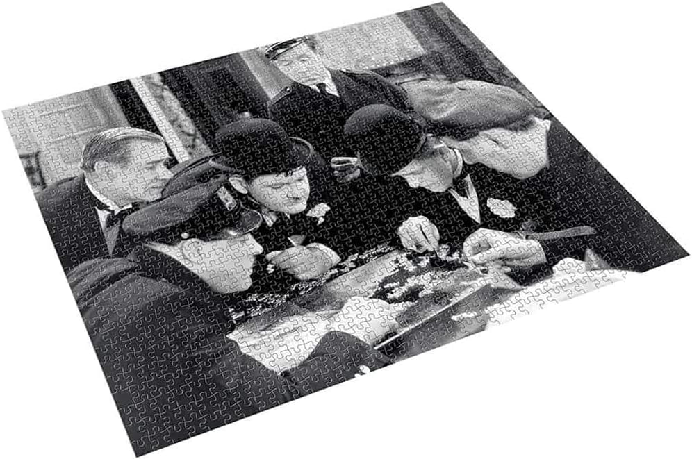 Laurel & Hardy Jigsaw, Black/White 1000 pieces