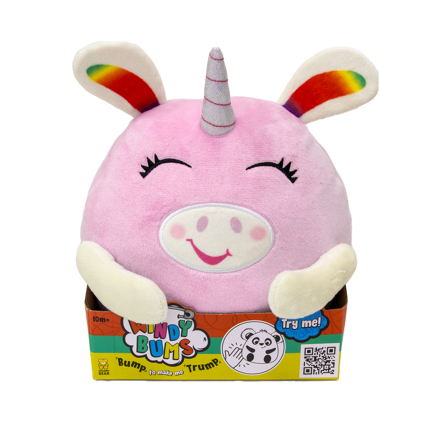 Windy Bums Unicorn Cheeky Farting Toy, Unicorn teddy bear that