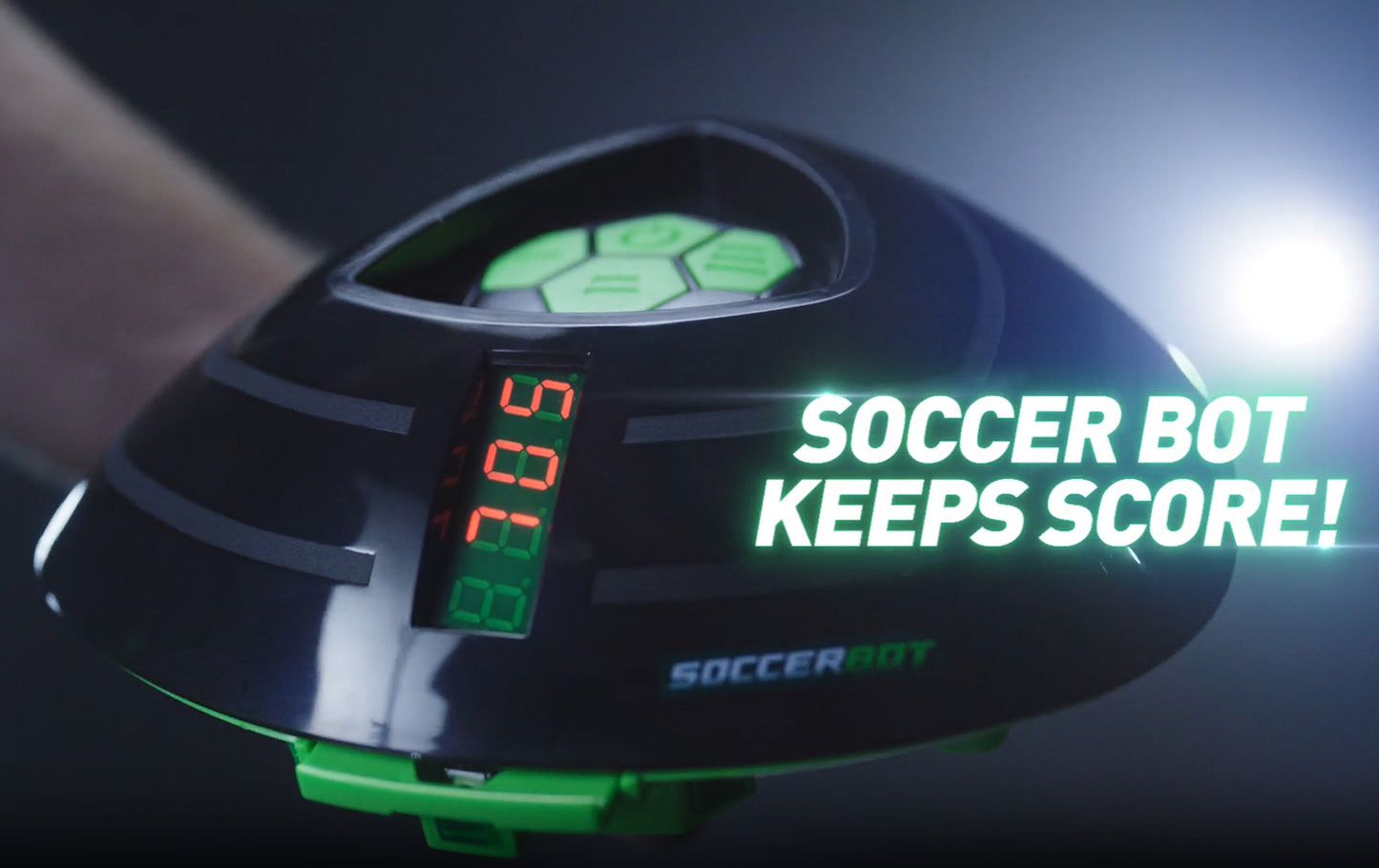 Smart Ball 1001CB Soccer Bot Indoor Football Trainer, Black, One Size