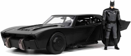 Jada 253215010 Batmobile Car Metal, Black/Gunmetal Grey (TATTY BOX)