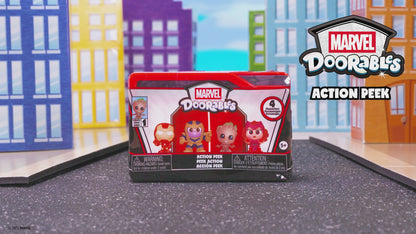 Marvel Doorables Action Peek Series 1, Collectible Marvel Toy Figures.