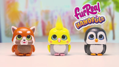 FurReal Handfuls Collection: Shy the Red Panda, Shivers the Penguin & Chirps the Cockatoo (3 Pieces)